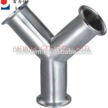 hot sale stainless steel pipe fittings equal y-type tee